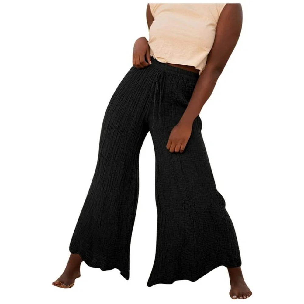 HALARA NWT WIDE LEG GAUZY PANTS